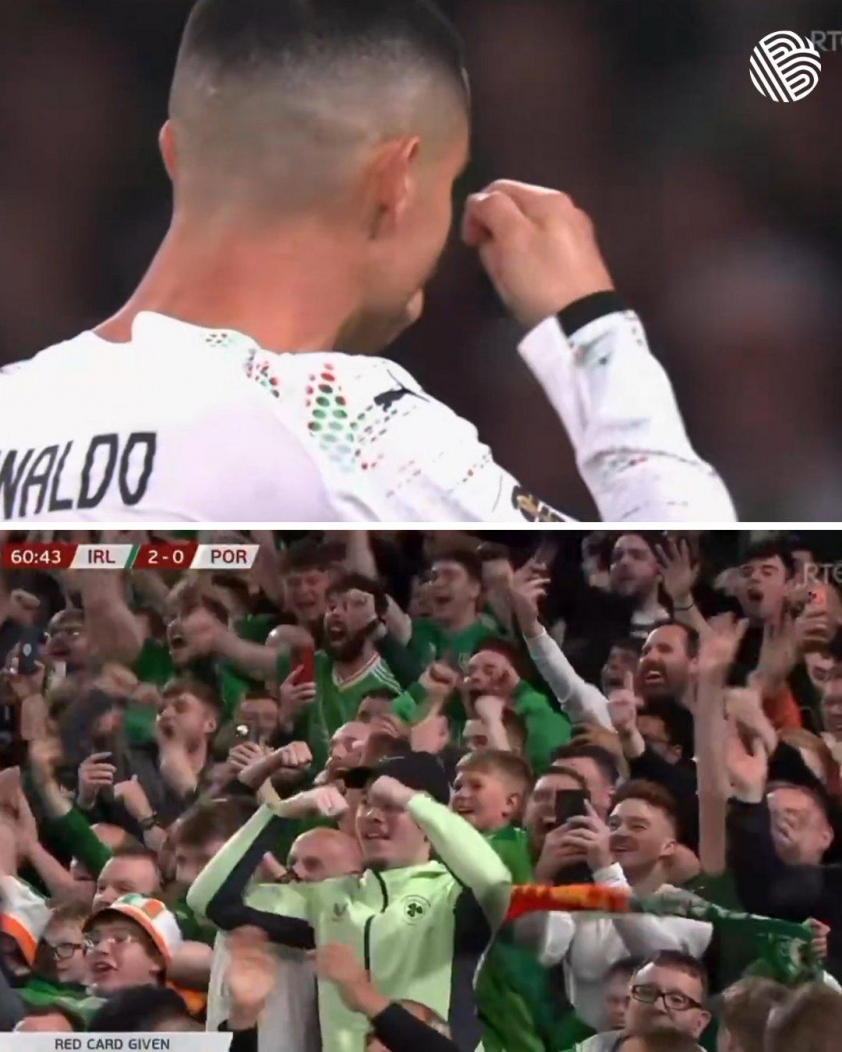 CĐV Ireland đáp trả Ronaldo