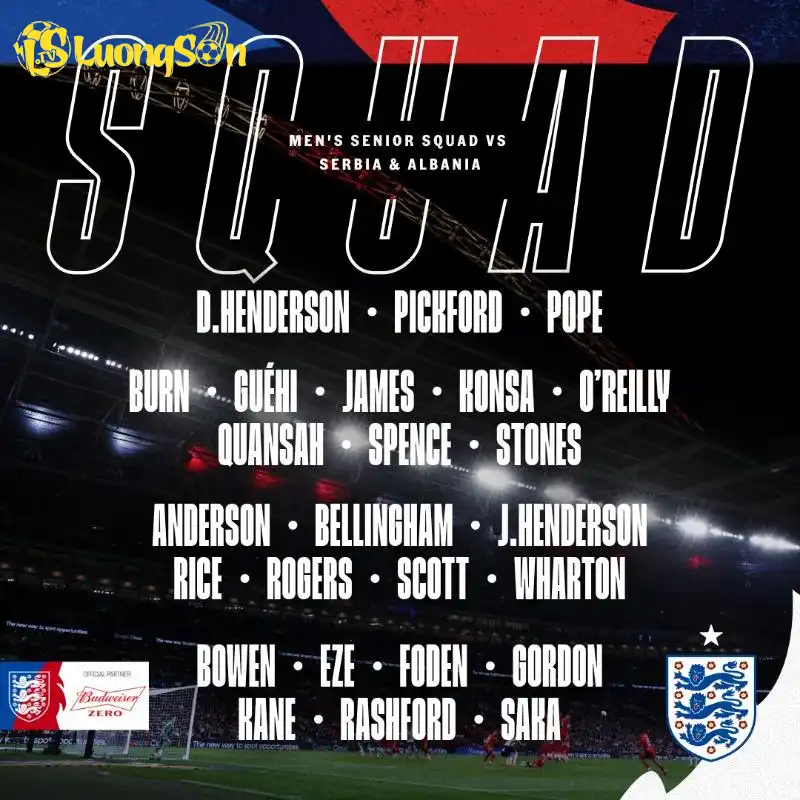 Danh sách triệu tập của đội tuyển Anh cho đợt FIFA Days tháng 11